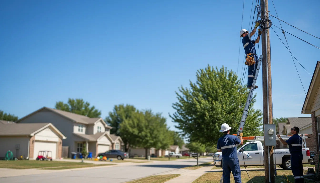 Residential electrician providing installation services in Hull, IL